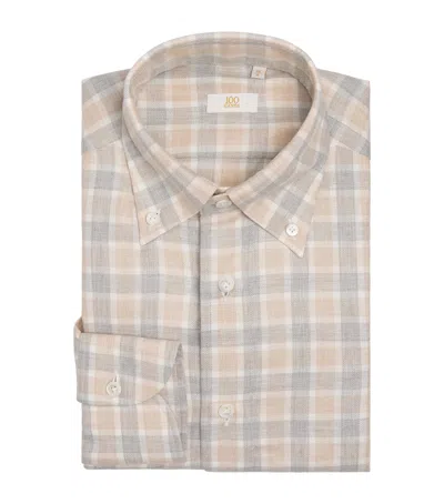 100hands Cotton Flannel Check Shirt In Multi