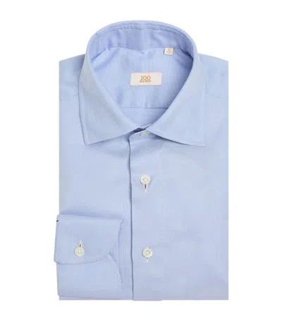 100hands Cotton Oxford Shirt In Blue
