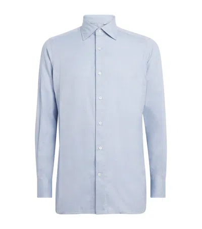 100hands Herringbone Shirt In Blue