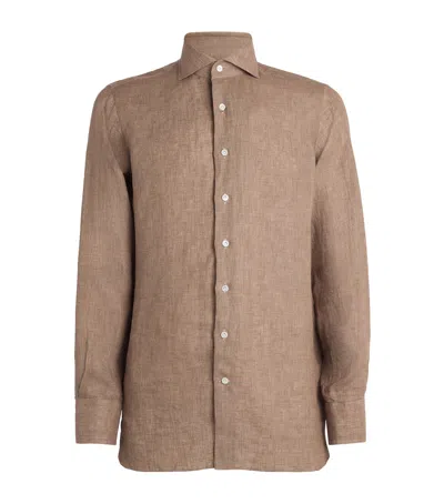 100hands Linen Shirt In Brown