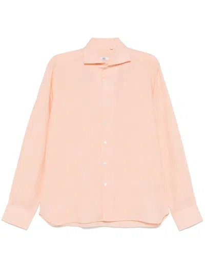 100hands Linen Shirt In Orange
