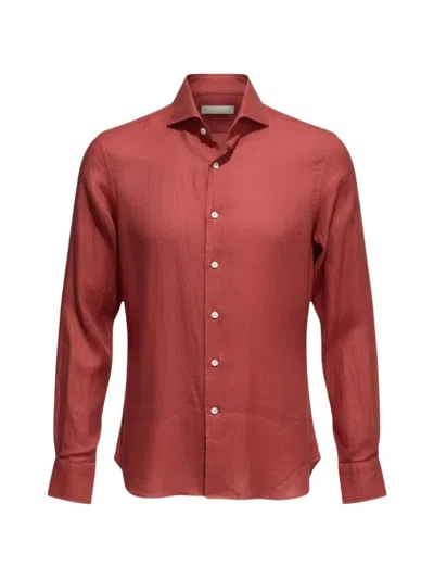100hands Long-sleeve Buttoned Shirt In Red