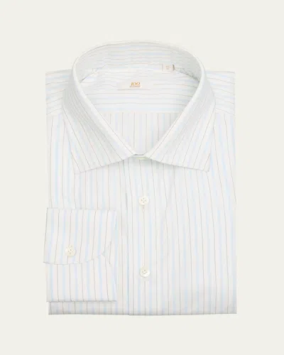 100hands Men's Cotton Multi-stripe Dress Shirt In Lt Blue