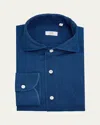 100hands Men's Japanese Denim Sport Shirt In Dk Indigo