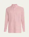 100hands Men's Limited Edition Rosewood Linen Sport Shirt