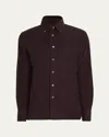 100hands Men's Micro-wale Cotton Corduroy Button-down Shirt In Brown