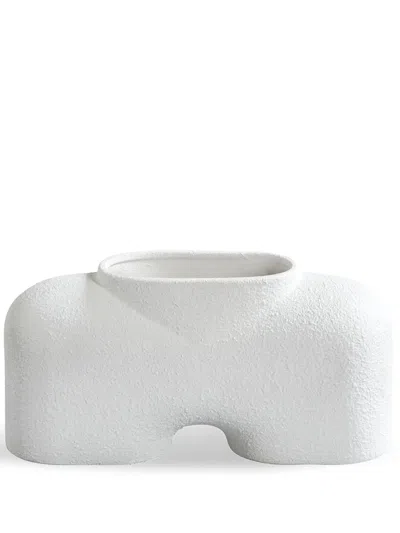 101 Copenhagen Cobra Fat Medium Vase In Weiss
