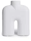 101 Copenhagen Cobra Textured-finish Vase (23cm) In Weiss