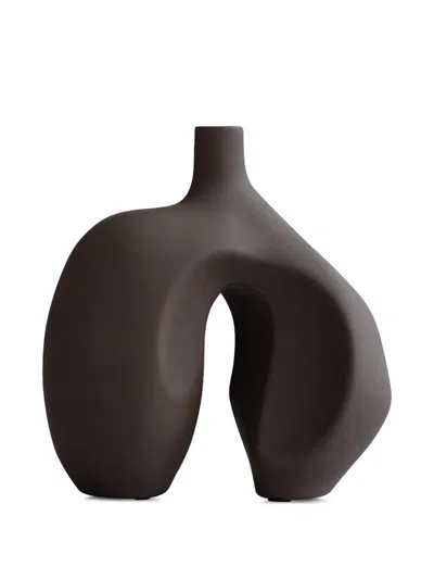 101 Copenhagen Small Ni Sculptural Vase In Brown