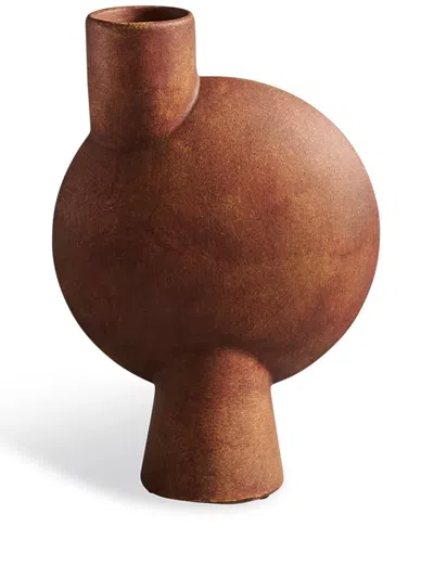 101 Copenhagen Sphere Asymmetric Vase In Braun