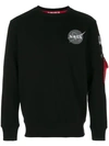 Alpha Industries Space Shuttle Sweatshirt In Black