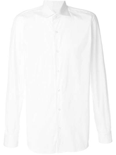 Barba Classic Fitted Shirt In White