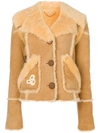 COACH EAGLE RAGGEDY SHEARLING JACKET,2317412462806