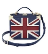 ASPINAL OF LONDON Trunk leather Union Jack shoulder bag