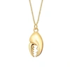 True Rocks Mini Crab Claw Gold Plated Pendant In Plated