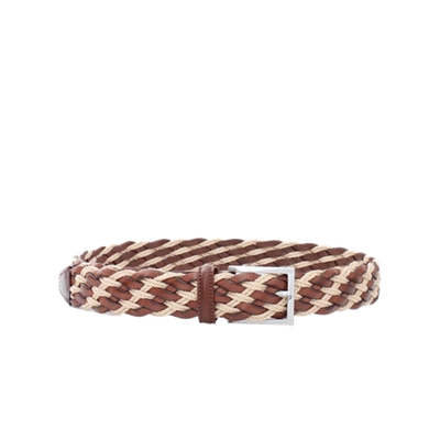 Luciano Barbera Leather Rope Belt