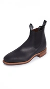 R.M.WILLIAMS COMFORT RM DISTRESSED LEATHER CHELSEA BOOTS