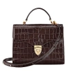 ASPINAL OF LONDON Mayfair croc-embossed leather cross-body bag