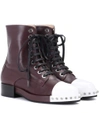 N°21 LEATHER ANKLE BOOTS,P00277391-7