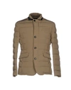 Moorer Down Jackets In Khaki