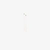 Lizzie Mandler Fine Jewelry 18k Yellow Gold Floating Thread Emerald Earrings In Metallic
