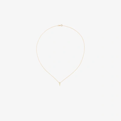 Lizzie Mandler Fine Jewelry 18k Yellow Gold Single Kite Diamond Necklace In Metallic