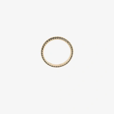 Lizzie Mandler Fine Jewelry 18k Yellow Gold Double-sided Knife Edge Diamond Ring In Metallic