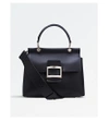 ROGER VIVIER Viv’ Cabas Leather Mini Shoulder Bag