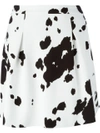BOUTIQUE MOSCHINO Cow Hide Print Skirt
