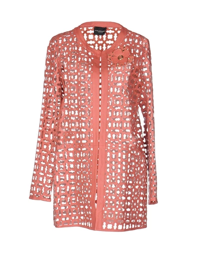 Atos Lombardini Full-length Jacket In Coral