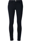 Frame Le Color Cropped Mid-rise Skinny Jeans In Black