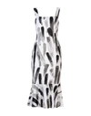 DOLCE & GABBANA DOLCE & GABBANA WOMAN MIDI DRESS WHITE SIZE 6 VISCOSE, ELASTANE,34795472UO 5