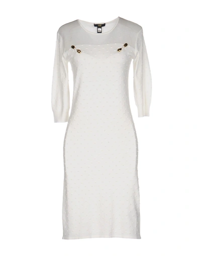 Class Roberto Cavalli Short Dress In White