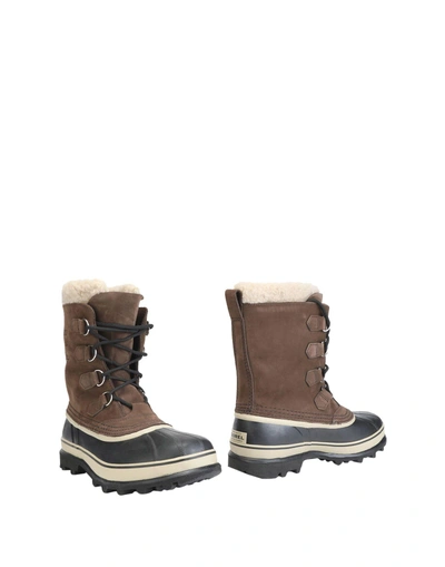 Sorel Caribou Faux Fur Waterproof Boots In Brown