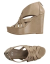 Jfk Sandals In Dove Grey