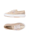 SUPERGA SUPERGA WOMAN SNEAKERS GOLD SIZE 9.5 TEXTILE FIBERS,11206178NJ 7