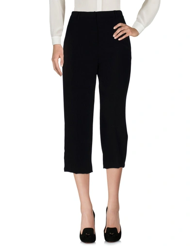 Atos Lombardini Cropped Trousers & Culottes In Black