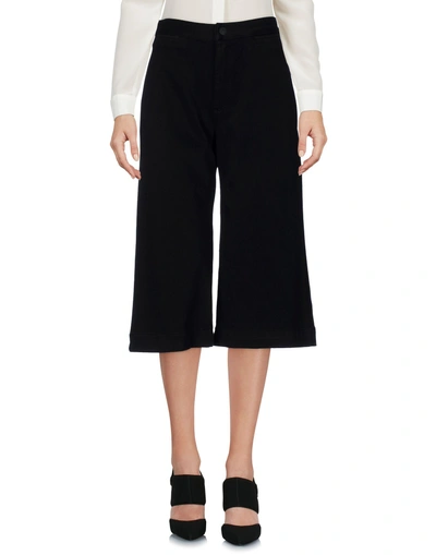 Acynetic Cropped Trousers & Culottes In Black