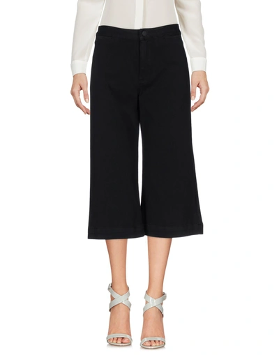 Acynetic Cropped Pants & Culottes In Black