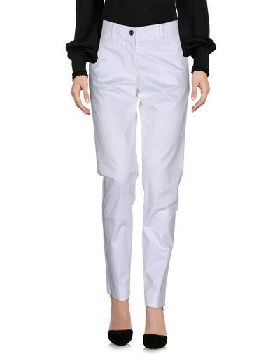 Armani Jeans Casual Trousers In White