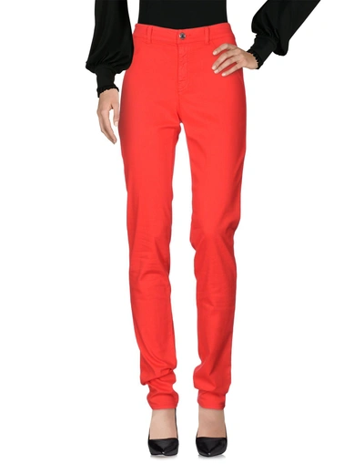 Armani Jeans Casual Trousers In Red