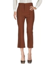 GOTHA GOTHA WOMAN PANTS BROWN SIZE 3 POLYESTER, VISCOSE, ELASTANE,36995016RH 4