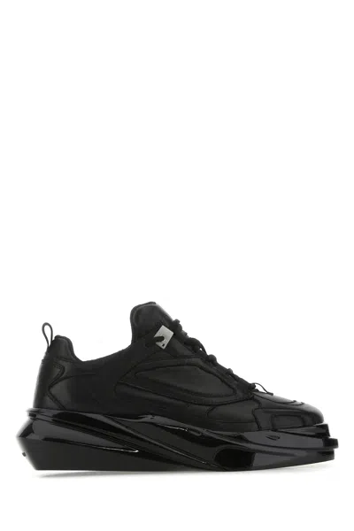 1017 Alyx 9 Sm Black Leather Hiking Sneakers