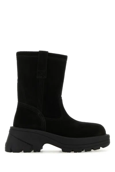 1017 Alyx 9 Sm Black Suede Ankle Boots