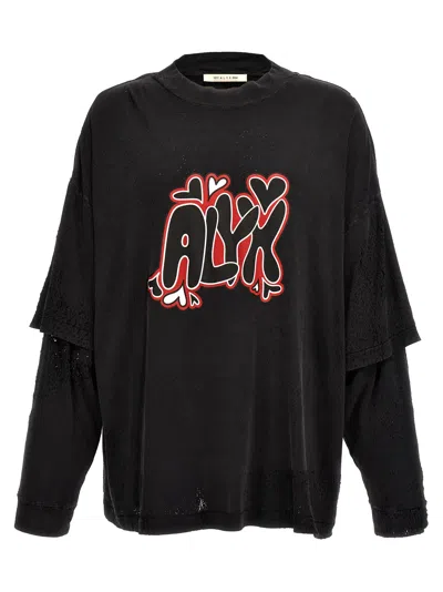 1017 Alyx 9 Sm Needle T-shirt In Black