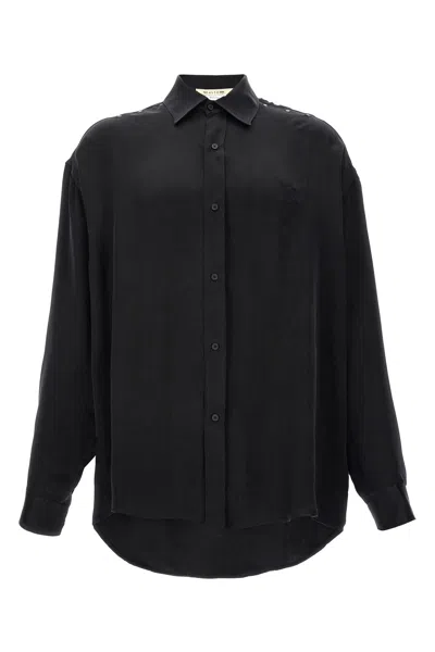1017-alyx-9sm Logo Embroidery Cupro Shirt