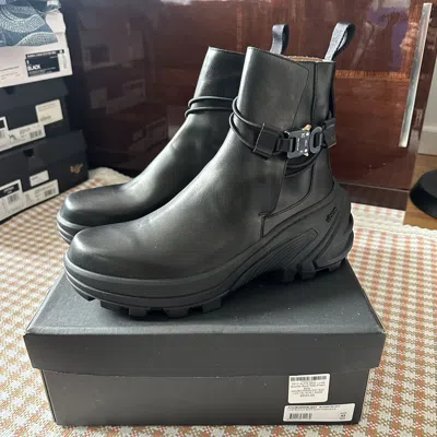 Pre-owned 1017 Alyx 9sm X Alyx 1017 Alyx 9sm Buckle Chelsea Boots With Vibram Sole In Black