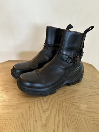Pre-owned 1017 Alyx 9sm X Alyx Buckle Boots In Black
