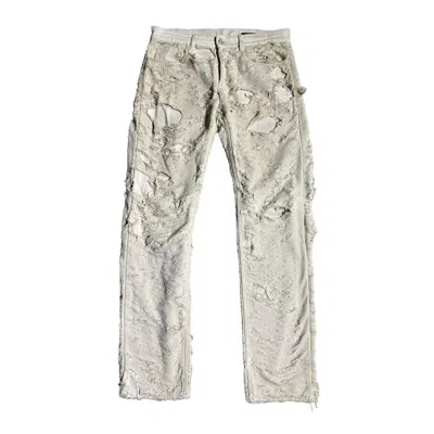 Pre-owned 1017 Alyx 9sm X Alyx Mummy Distressed Layered Denim In Beige