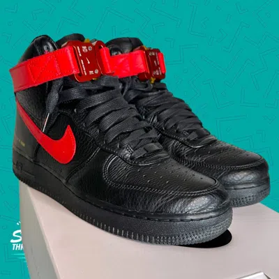 Pre-owned 1017 Alyx 9sm X Alyx Nike Air Force 1 High Shoes In Black